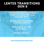 Lente TRANSITIONS®  GEN 8  (Lentes + Montura)