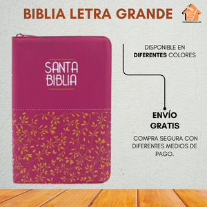 BIBLIA LETRA GRANDE CON CIERRE- REINA VALERA 1960