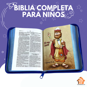 Biblia INFANTIL - RV 1960 (Disponible en Azul y Rosado)