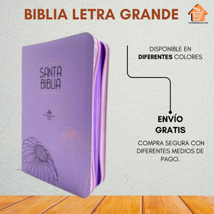 BIBLIA LETRA GRANDE CON CIERRE- REINA VALERA 1960