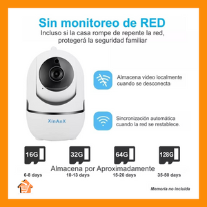 Cámara Robótica SEGURIDAD 360° 2.4G wifi